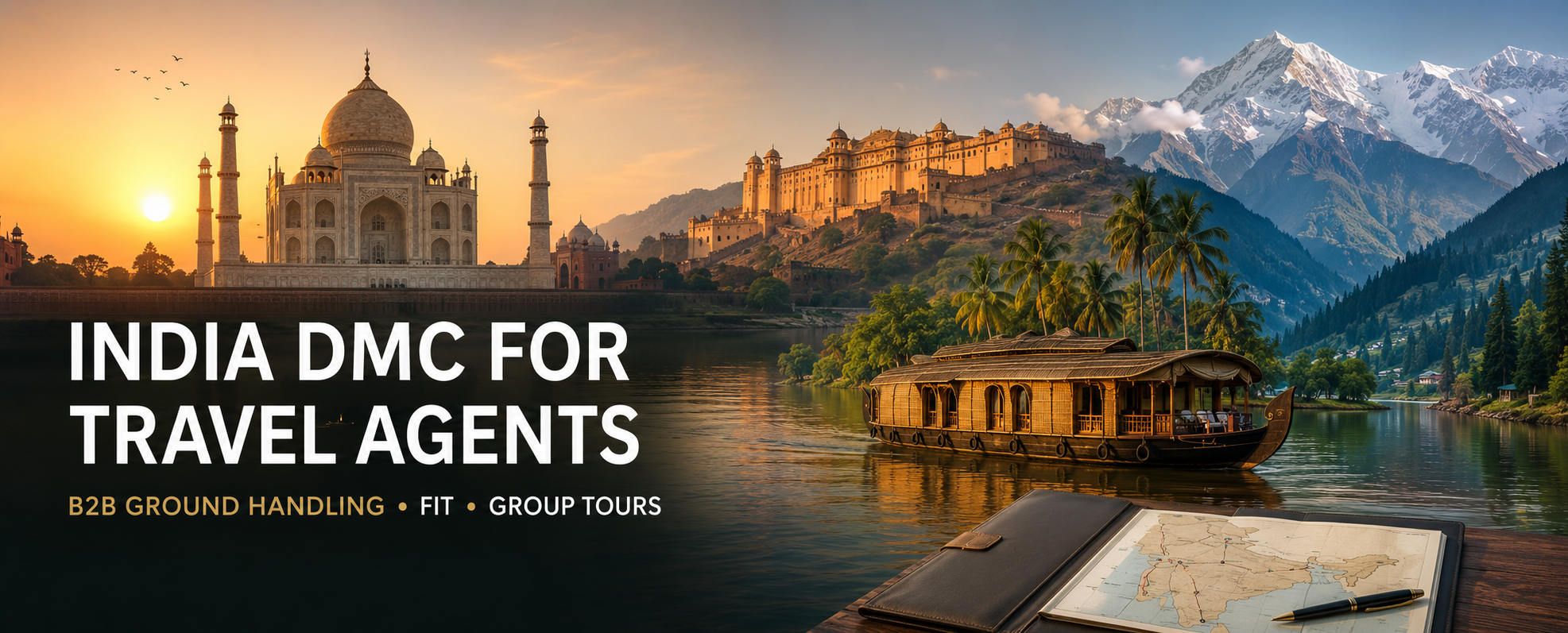 India DMC for Travel Agents: B2B Ground Handling, FIT & Group Tours